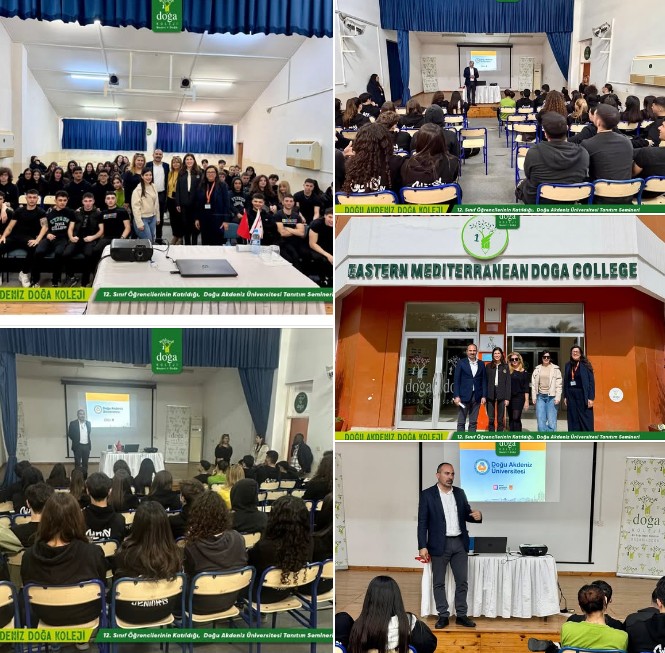 2. sınıf öğrencilerimiz, Doğu Akdeniz Üniversitesi tanıtım birimi tarafından okulumuzda yapılan seminere katıldı.