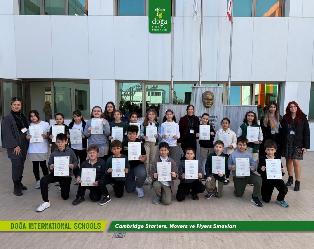 Cambridge Starters, Movers ve Flyers sınavlarına katılan tüm Doğa International Schools öğrencilerimizi tebrik etmek isteriz