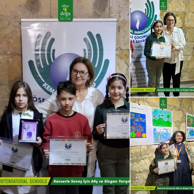DOĞA INTERNATIONAL SCHOOLS ÖĞRENCİSİNDEN ANLAMLI BAŞARI: KANSERLE MÜCADELEYE DUYARLI BİR ÖDÜL!