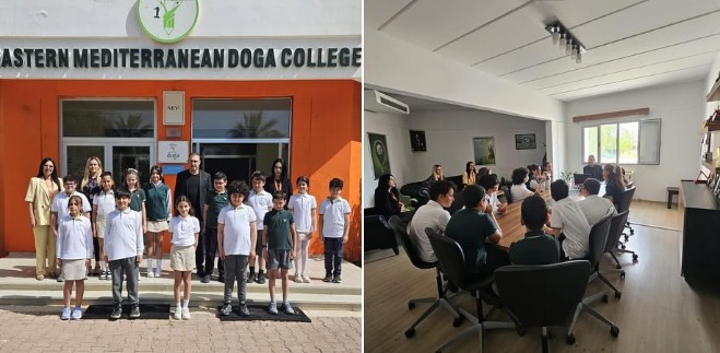 Bilgi Yarışması ve Satranç branşlarında kız ve erkek kategorilerinde şampiyon olan öğrencilerimiz, koordinatörümüzü ziyaret ederek gururlarını paylaştı