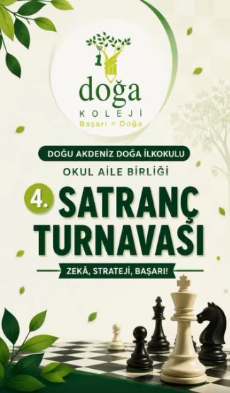 4. Doğu Akdeniz Doğa İlkokulu Okul Aile Birliği Satranç Turnuvası