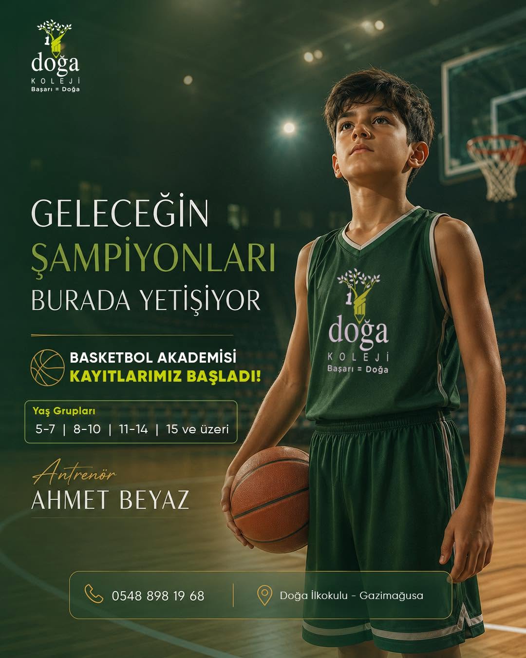 DOĞA OKULLARI BASKETBOL AKADEMİSİ KAYITLARI DEVAM EDİYOR!