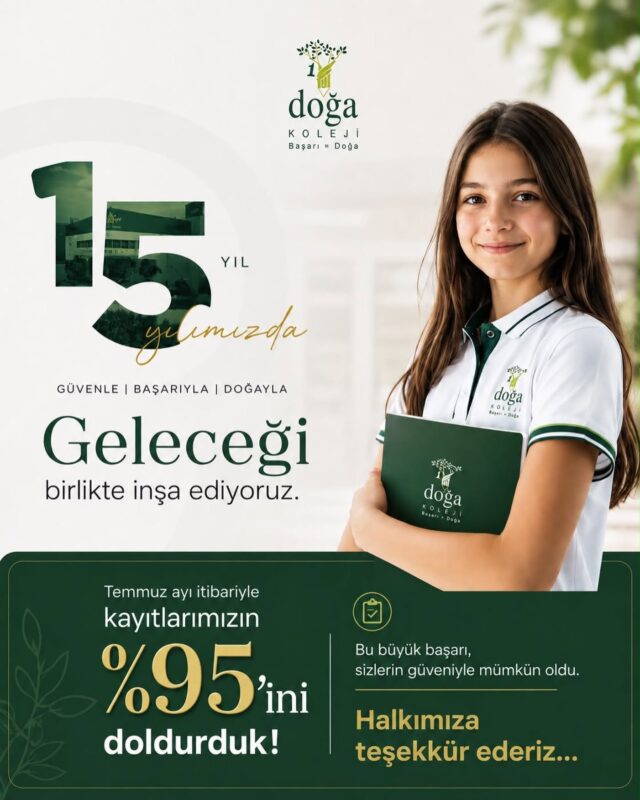 15 yıldır güvenle büyüyor, başarıyla geleceğe yürüyoruz.